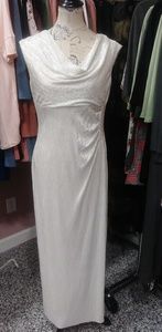Silver floor length dress